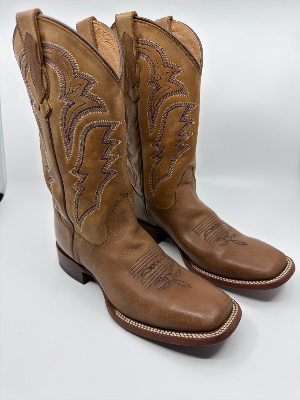 SHYANNE WOMEN'S JEANNIE WESTERN BOOTS - BROAD SQUARE TOE SZ 7